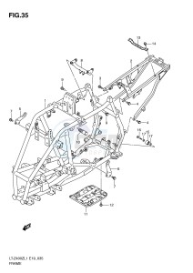 LT-Z400 (E19) drawing FRAME (LT-Z400L1 E19)