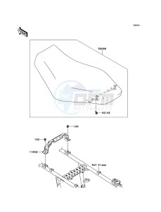 BRUTE FORCE 750 4x4i EPS KVF750GEF EU drawing Seat