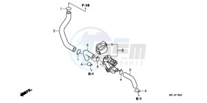 CBR1000RA9 Korea - (KO / ABS HRC) drawing AIR INJECTION CONTROL VALVE