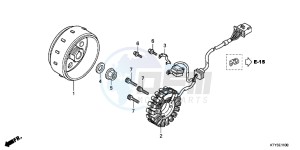 CBR125RSD CBR125RS UK - (E) drawing GENERATOR