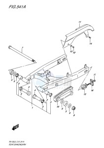 RV125 VAN VAN EU drawing REAR SWINGINGARM