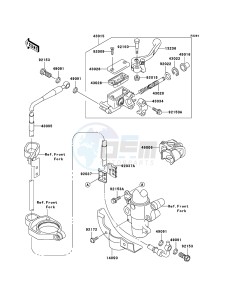 KX85_/_KX85_II KX85ABF EU drawing Front Master Cylinder