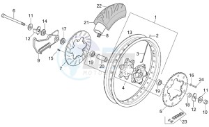 RX 50 racing 2003 drawing Rear Wheel