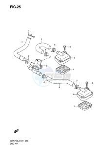 GSR750 ABS EU drawing 2ND AIR