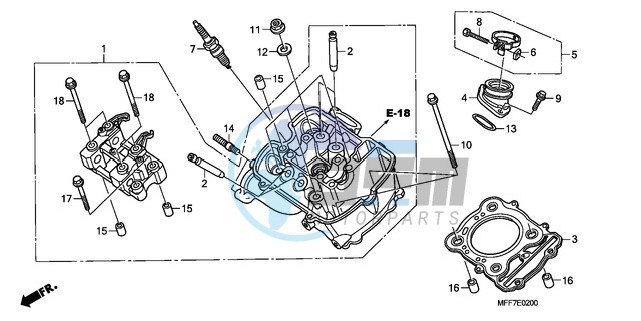 FRONT CYLINDER HEAD