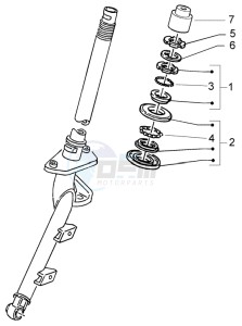 Granturismo 200 L U.S.A. drawing Steering bearing ball tracks