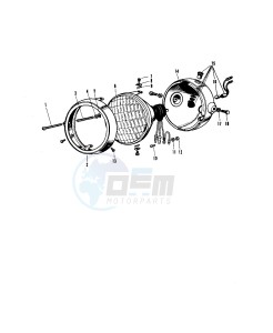 A1 250 SAMURAI drawing HEADLIGHT A1A-A7SSA