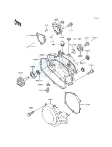 KX 100 B [KX100] (B5-B7) [KX100] drawing ENGINE COVER-- S- -