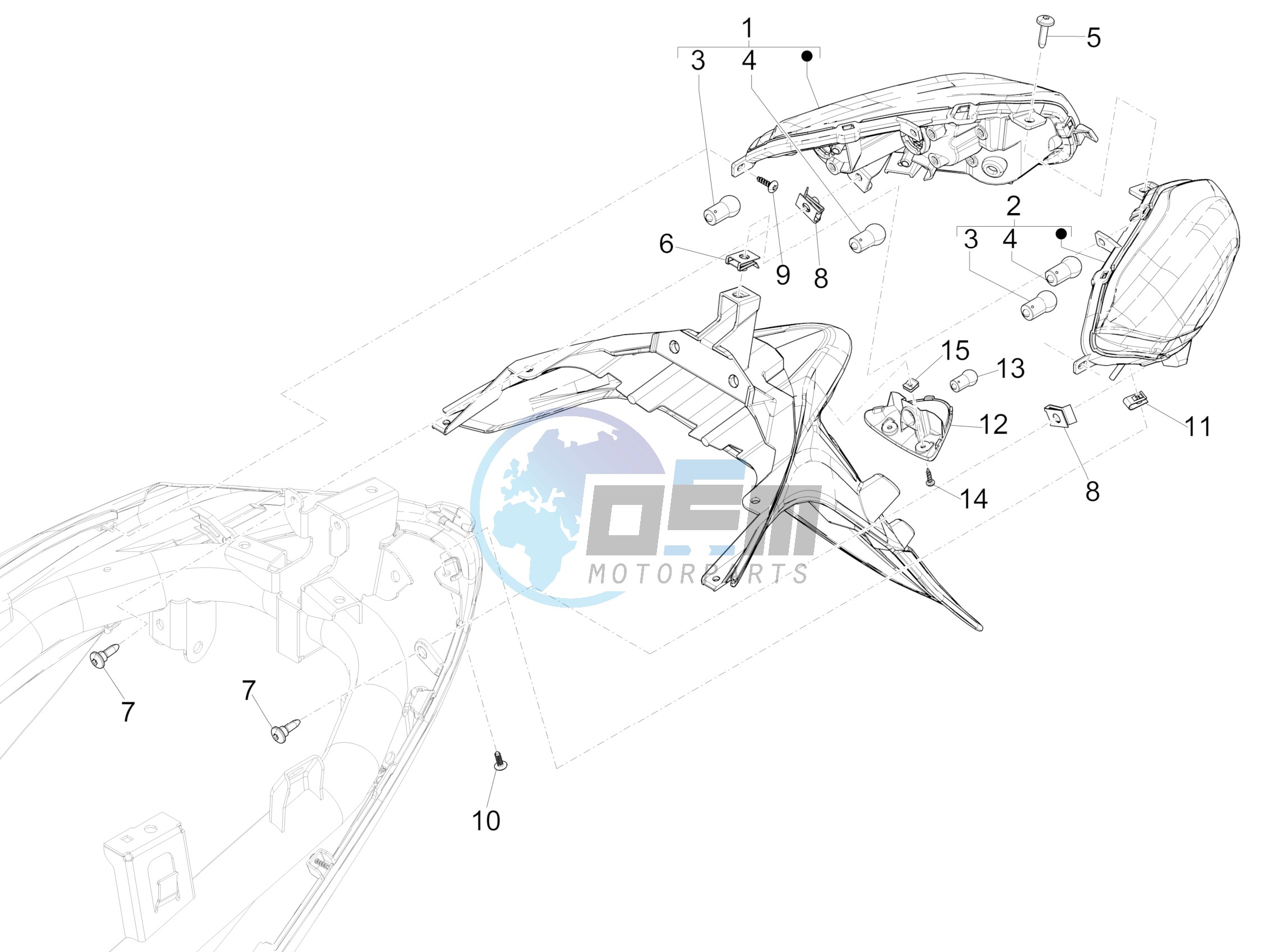 Rear headlamps - Turn signal lamps