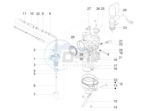 Sprint 50 2T (EMEA) drawing Carburetor's components