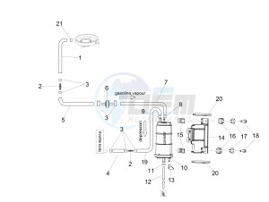 SHIVER 900 E4 ABS (NAFTA) drawing Fuel vapour recover system