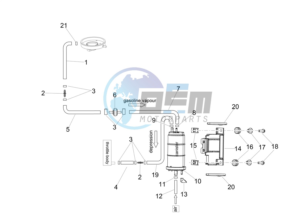 Fuel vapour recover system