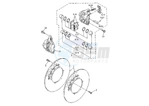 YZF R1 1000 drawing FRONT BRAKE CALIPER