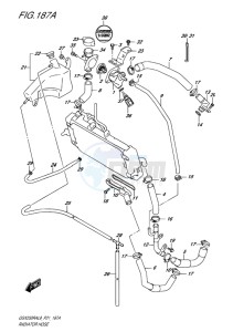 GSX-250 RA drawing RADIATOR HOSE