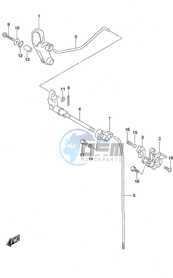 Clutch Rod Non-Remote Control