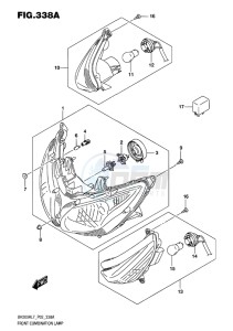 UH200 ABS BURGMAN EU drawing FRONT COMBINATION LAMP