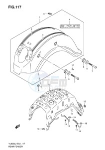 VL800CUE INTRUDER EU drawing REAR FENDER