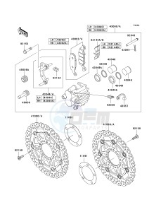 ER 650 A [ER-6N (EUROPEAN] (A6S-A8F) A7F drawing FRONT BRAKE