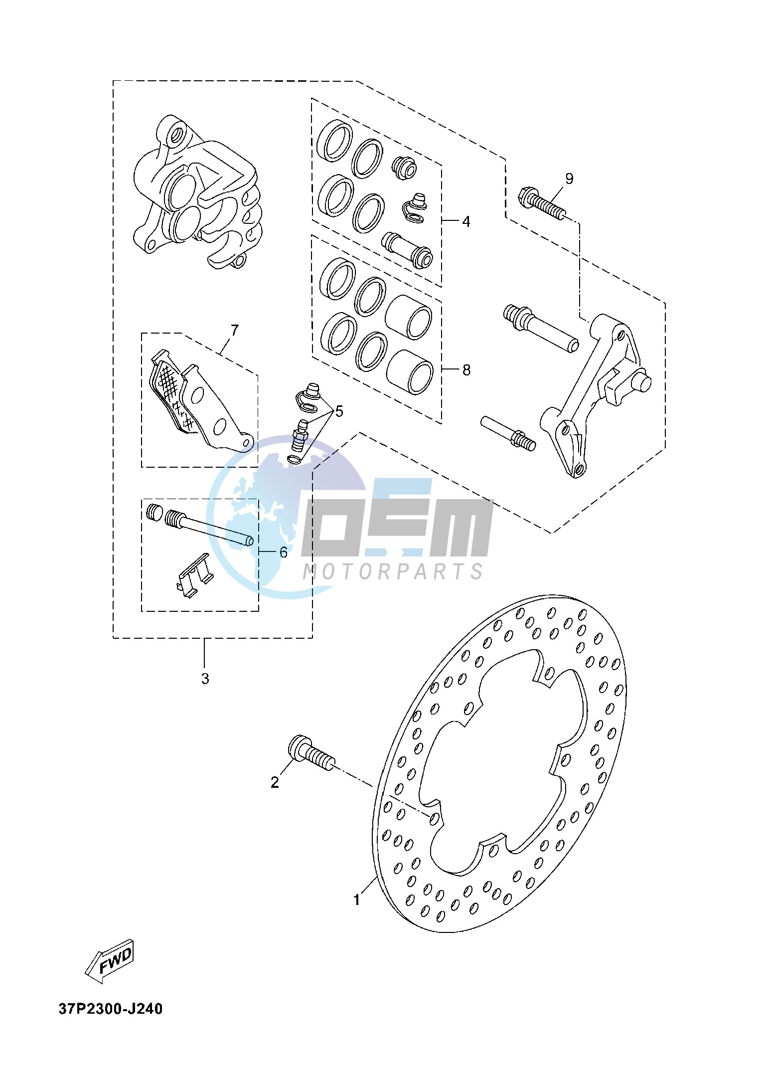 FRONT BRAKE CALIPER