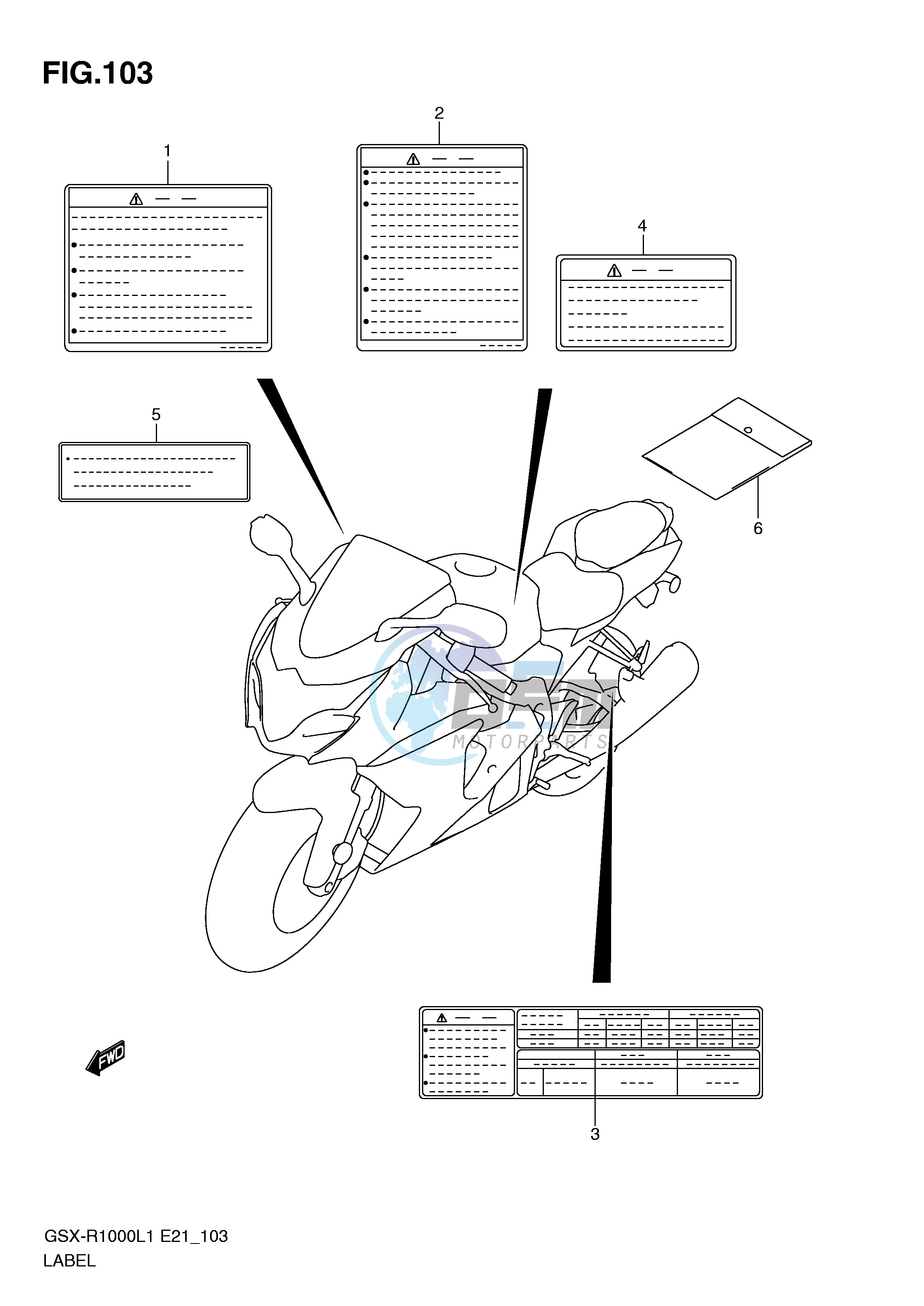 LABEL (GSX-R1000UFL1 E21)