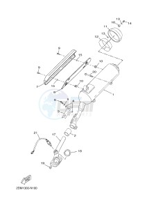 YPR125R XMAX 125 EVOLIS 125 (2DM3) drawing EXHAUST