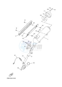 YPR125R XMAX 125 EVOLIS 125 (2DM8) drawing EXHAUST