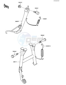 ZX 900 A [NINJA] (A3) NINJA 900 drawing STANDS