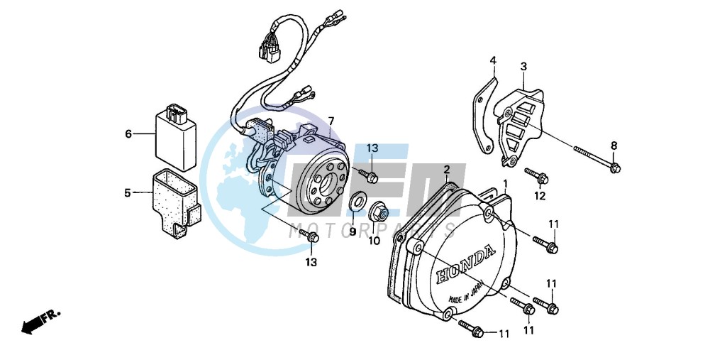 LEFT CRANKCASE COVER/ GENERATOR