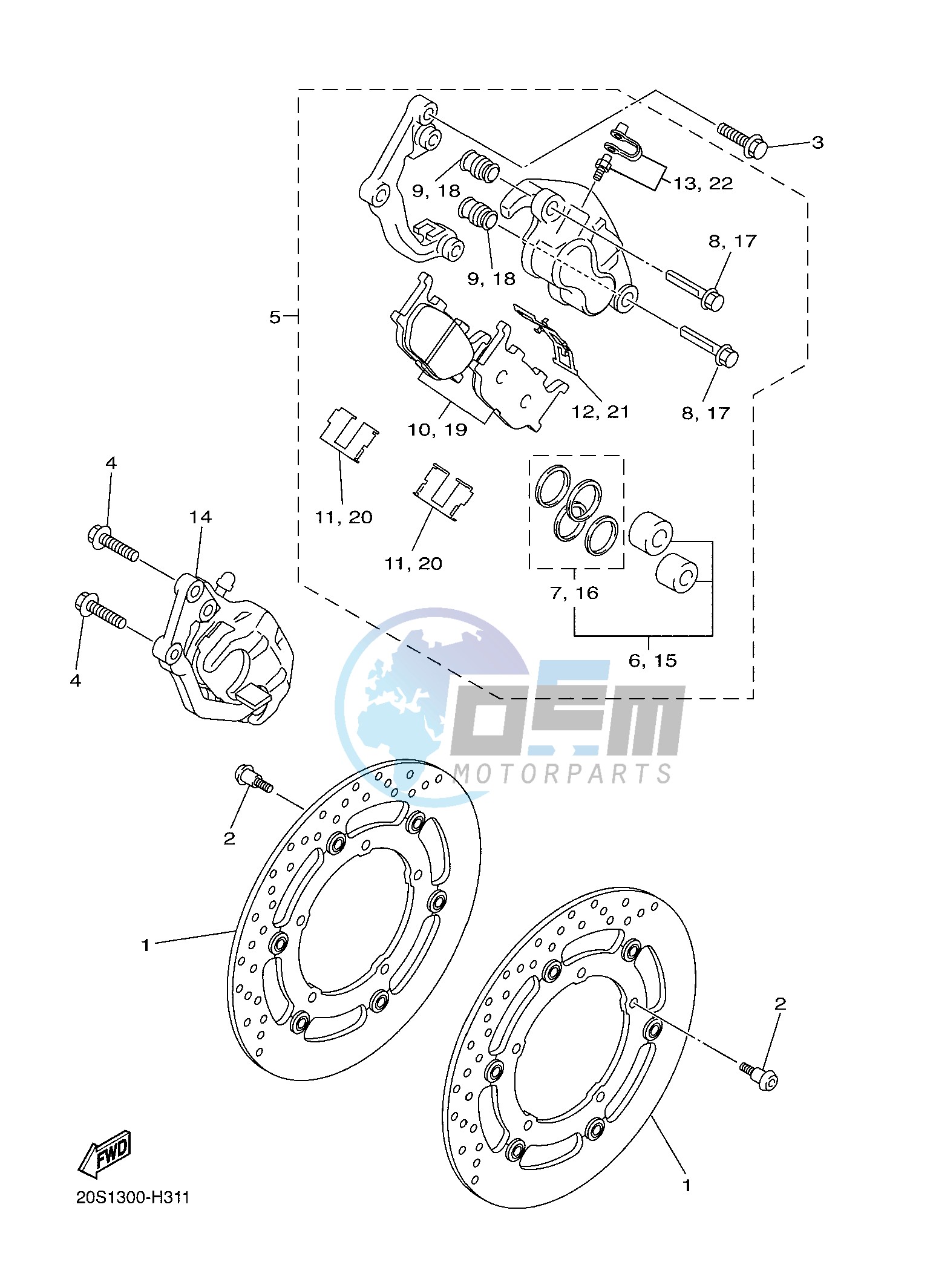 FRONT BRAKE CALIPER