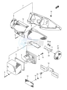 AE50 (E1) drawing REAR COMBINATION LAMP (E2,E4,E21,E24)