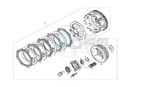 CROSS CITY - 125 CC 4T EU3 drawing CLUTCH OLD