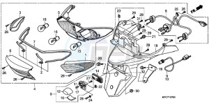 XL125VB drawing TAILLIGHT