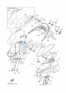 MWS125-C TRICITY 125 (BU5G) drawing FENDER