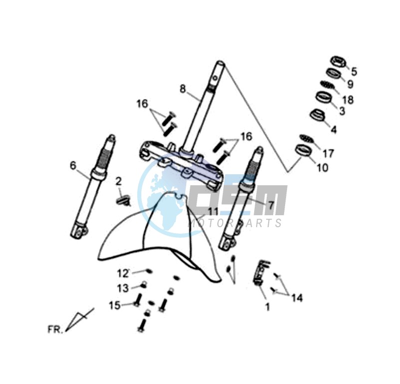 FRONT FORK / STEERING HEAD BEARING