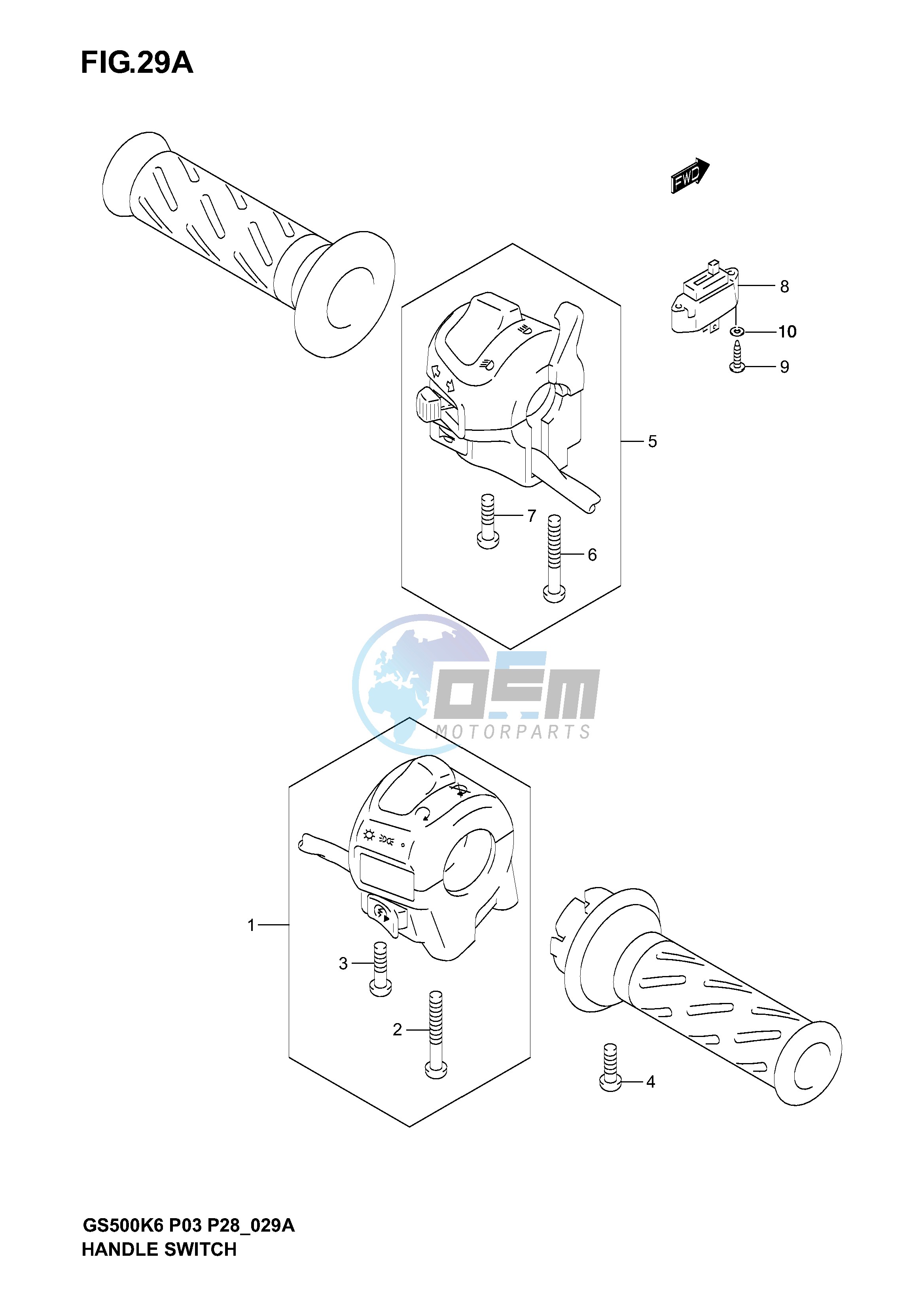 HANDLE SWITCH (MODEL K6)