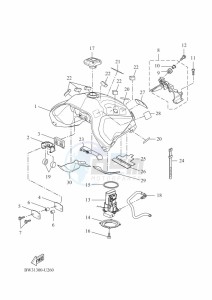 XTZ690D-B TENERE 700 (BW35) drawing FUEL TANK