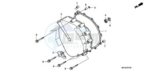 GL1800D GoldWing - GL1800-D UK - (E) drawing CLUTCH COVER