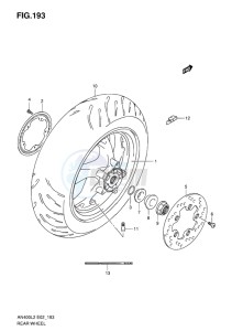 AN400Z ABS BURGMAN EU-UK drawing REAR WHEEL