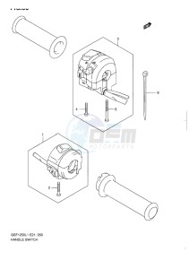 GSF-1250 BANDIT EU drawing HANDLE SWITCH