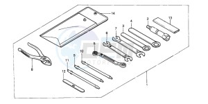 XL600V TRANSALP drawing TOOLS