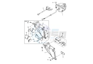 YZF R1 1000 drawing TAILLIGHT