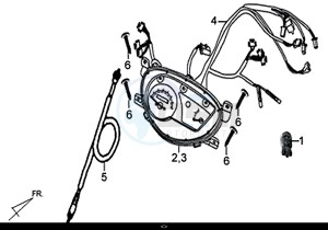 X'PRO 50 (45 Km/h) (AE05W9-EU) (E4) (L8-M1) drawing SPEEDOMETER