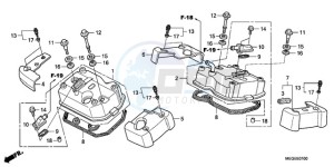 VT750C9 E / MKH MME drawing CYLINDER HEAD COVER