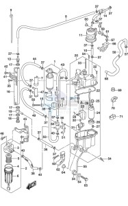 DF 300AP drawing Fuel Pump/Fuel Vapor Separator