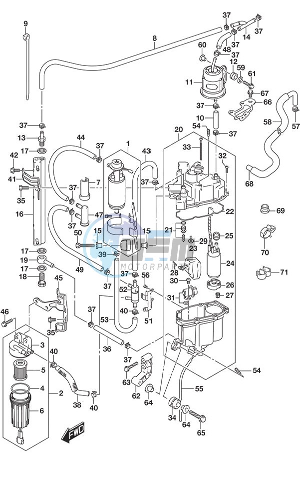 Fuel Pump/Fuel Vapor Separator