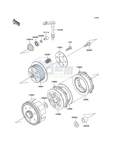 KX65 KX65A6F EU drawing Clutch