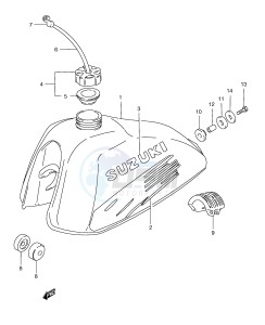 TS185ER (E1) drawing FUEL TANK (TS185ERT)