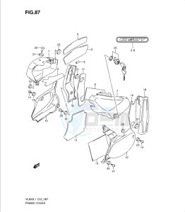 VL800 drawing FRAME COVER (VL800TL1 E24)