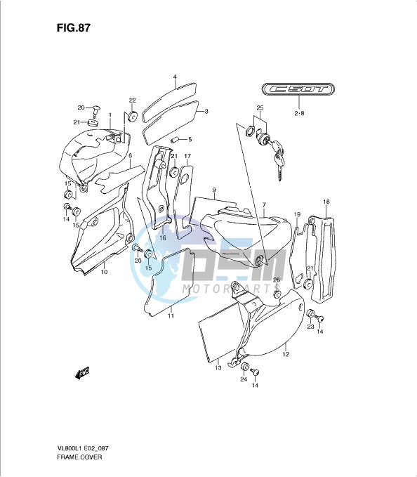 FRAME COVER (VL800TL1 E24)