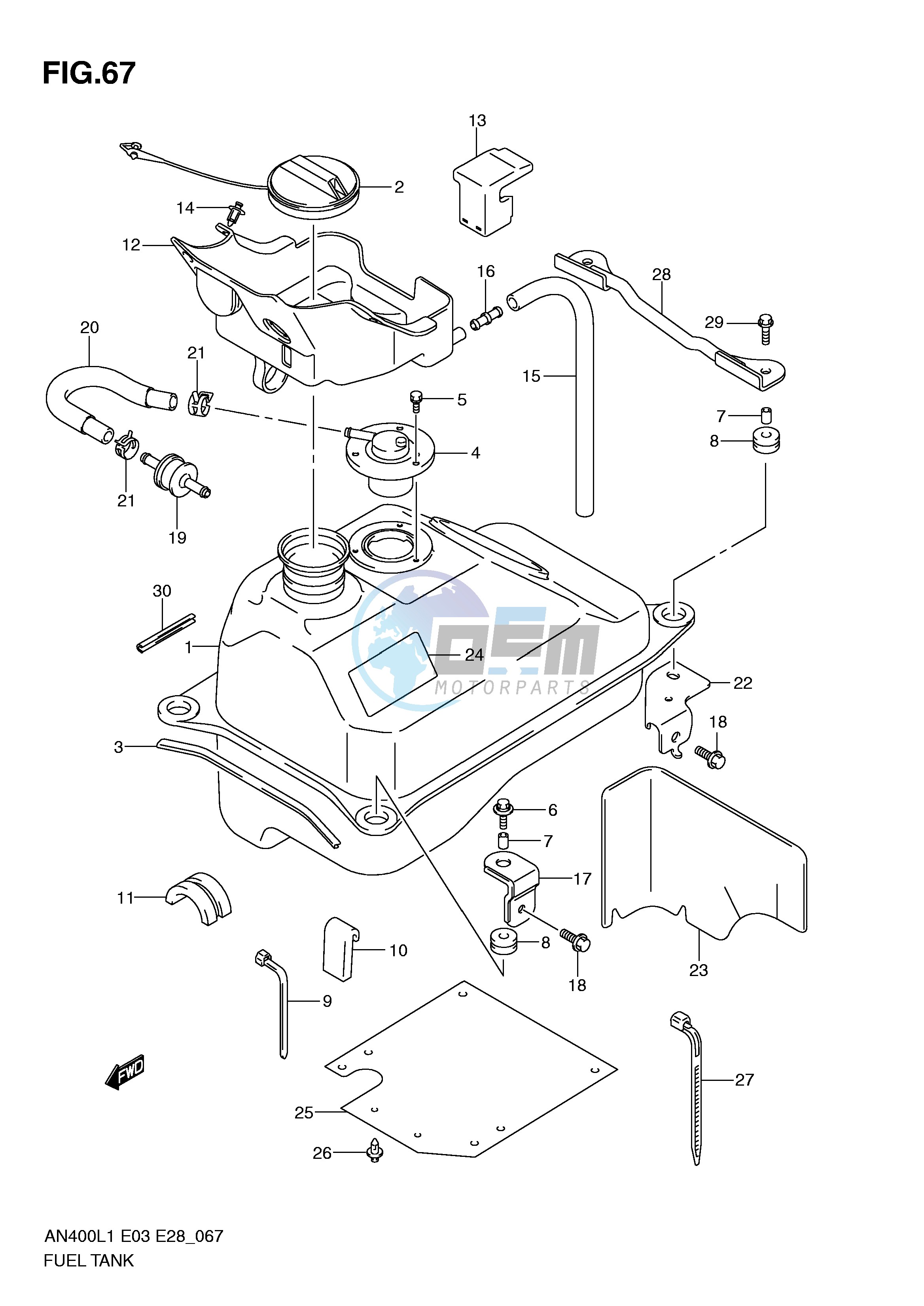 FUEL TANK (AN400ZAL1 E33)